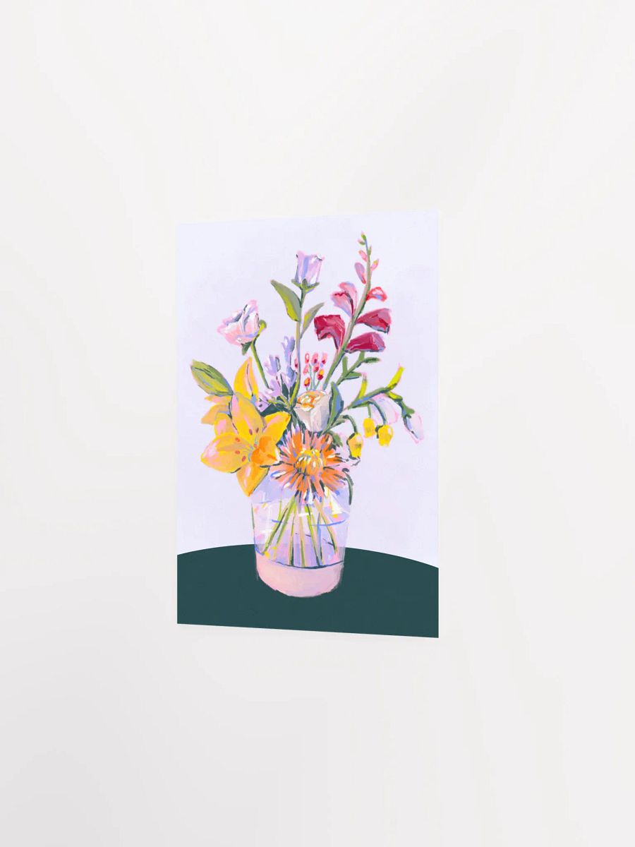 Vibrant Painted Blossoms Matte Poster Print product image (2)