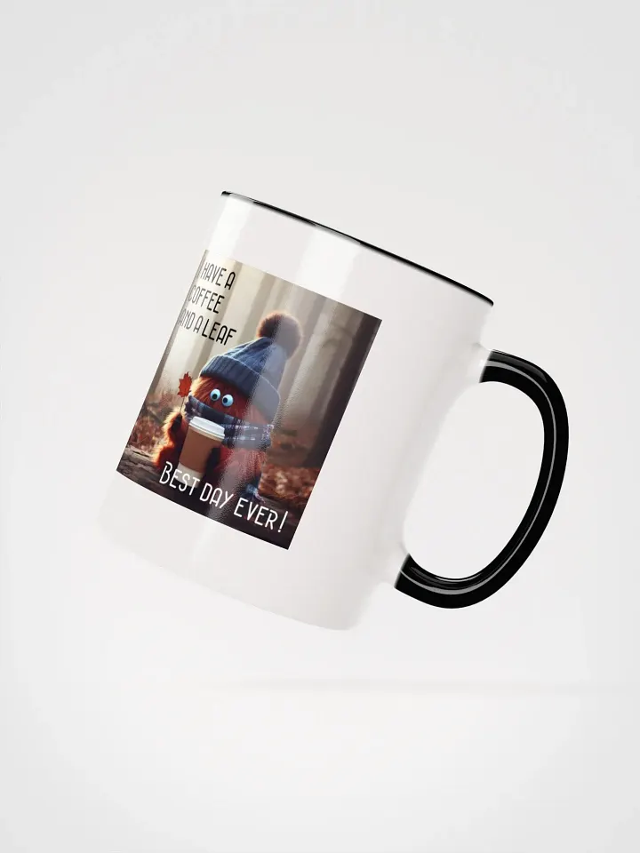 Coffee and a Leaf Ceramic Mug product image (2)
