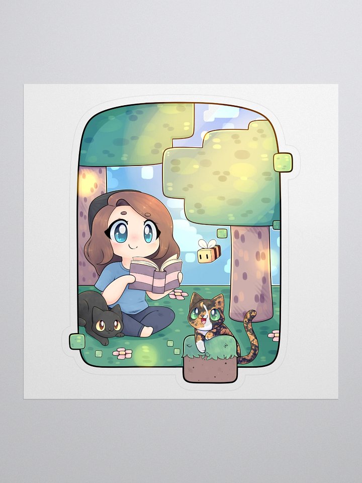 Cozy with MandaLin vinyl sticker product image (1)