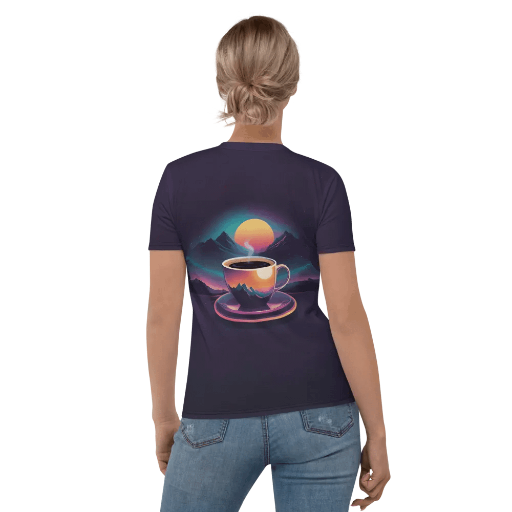 Coffee Sunset All Over Print T-shirt product image (5)