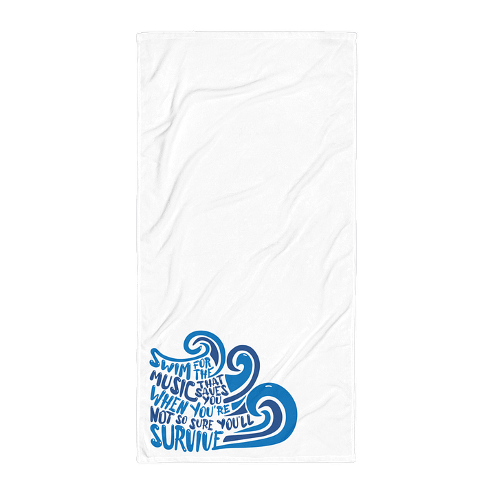 Swim for the Music Towel | Jack's Mannequin Lyric product image (1)