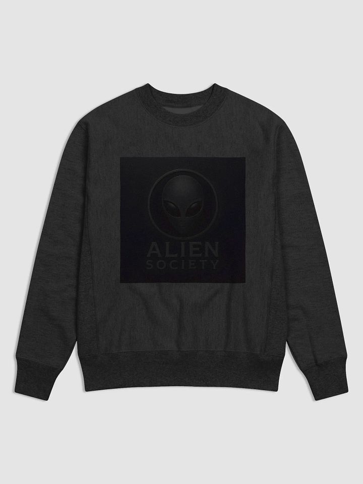 black on black Alien Society Champion Sweatshirt product image (1)