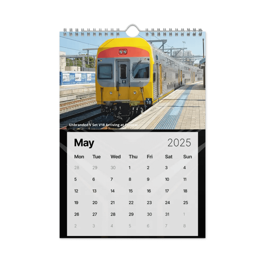 Sydney Trains Vlogs 2025 Calendar product image (10)