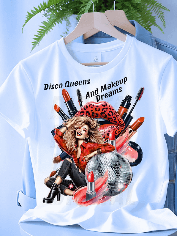 Women's Supersoft Relaxed-fit T-Shirt Disco Queens and Makeup Dreams Graphic product image (2)