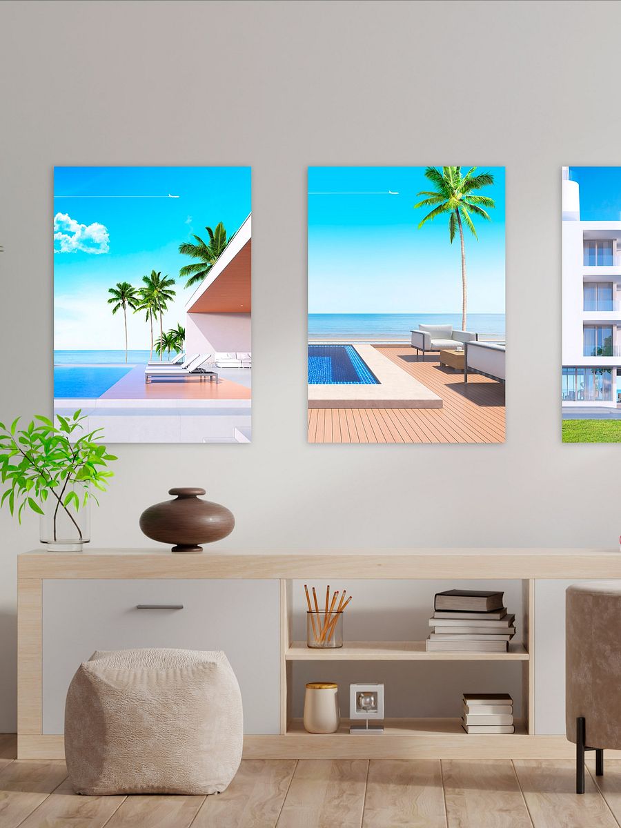 Canaries, Ibiza, Spain, Miami, Florida, Egypt, Morocco, Tunisia — Minimalistic travel posters, Boho travel art, aesthetic poster, City pop art product image (2)