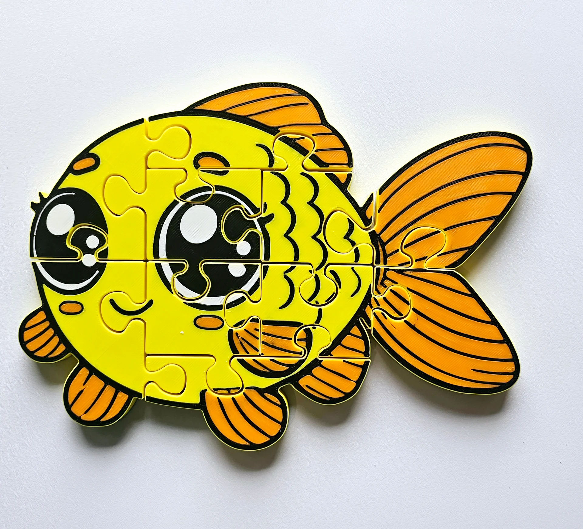 Fish 3D Printed Jigsaw Puzzle – A Splashy Underwater Adventure! product image (1)