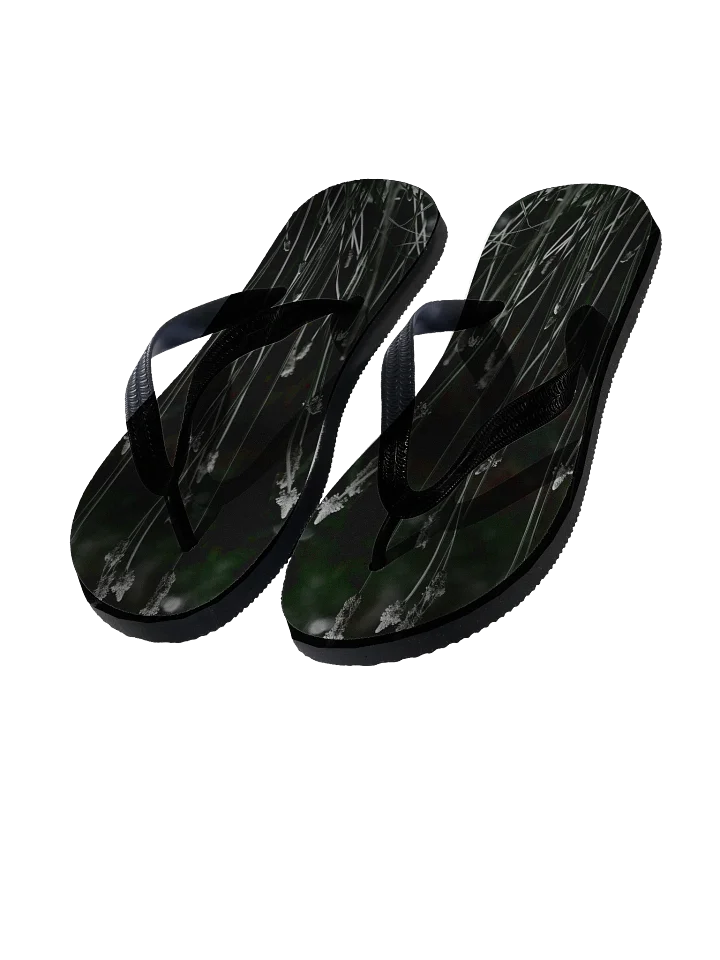 Flip flops - Wildblumen schwarzweiß product image (1)