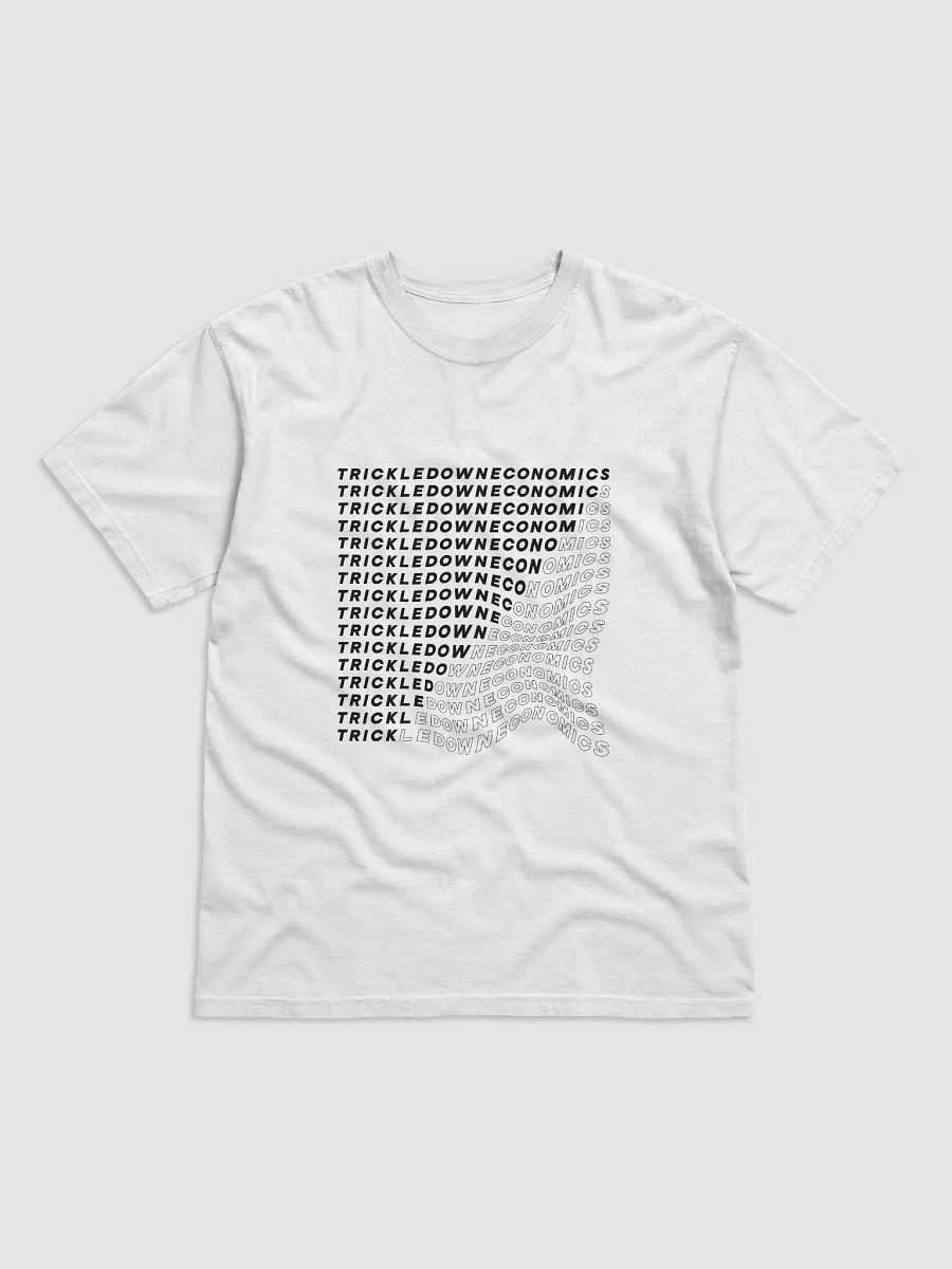 Trick Economics Tee (White on Black) product image (4)