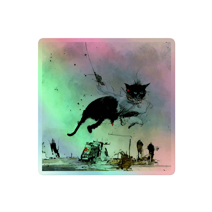 Holographic Cat Dreams Sticker Sheet product image (2)