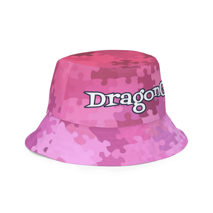 How Puzzling Pink Reversible Bucket Hat product image (6)