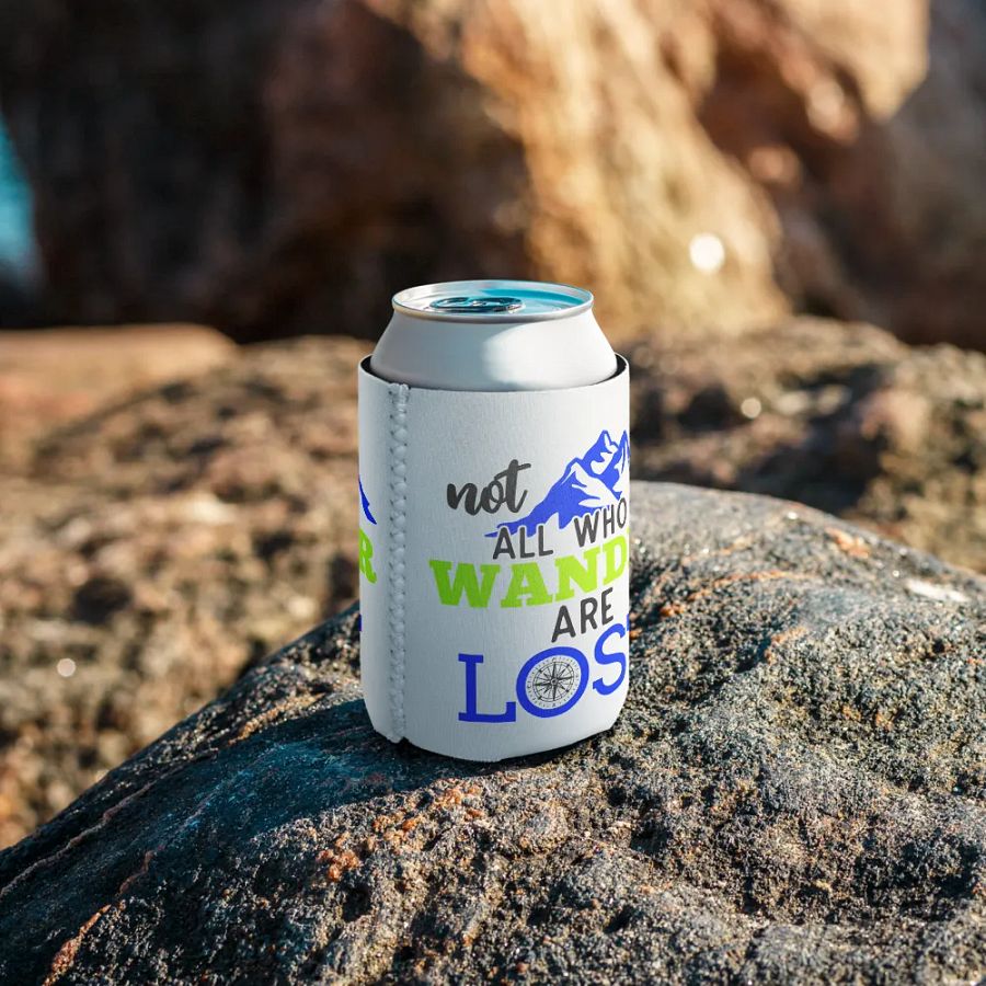 Not All Who Wander Are Lost v2 Can Cooler product image (9)