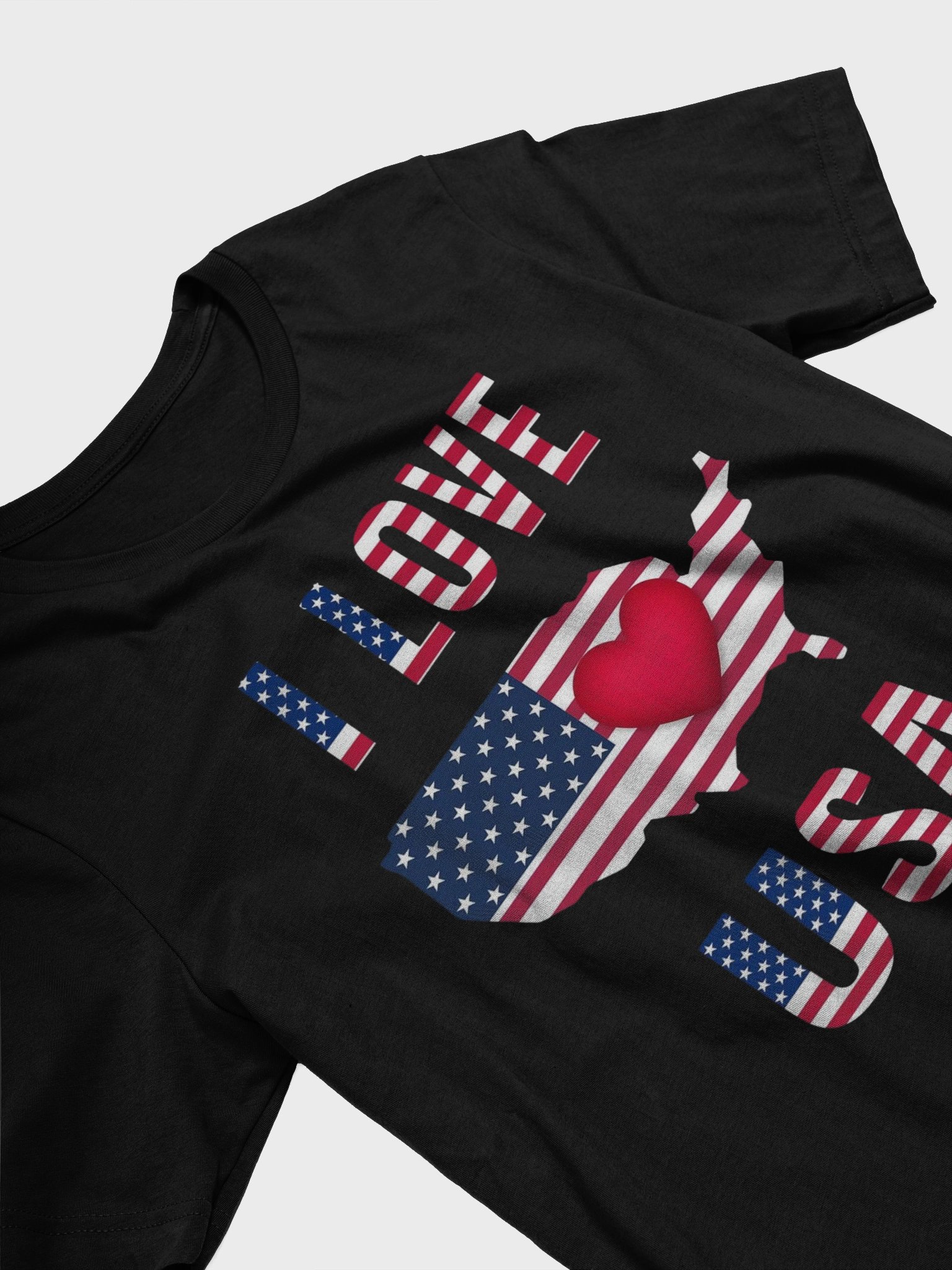 Patriotic Love Map T-Shirt product image (2)