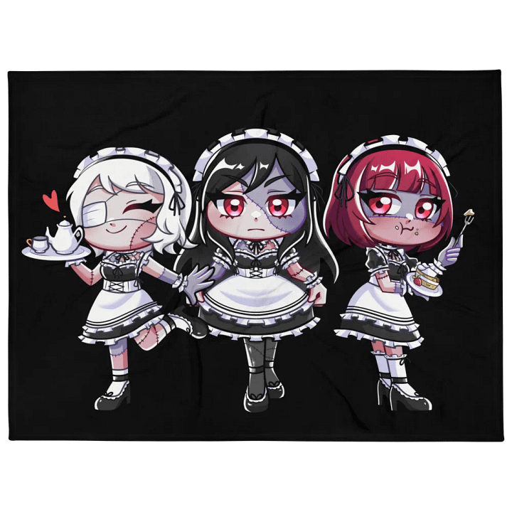 I <3 Zombie Maids Throw Blanket product image (1)