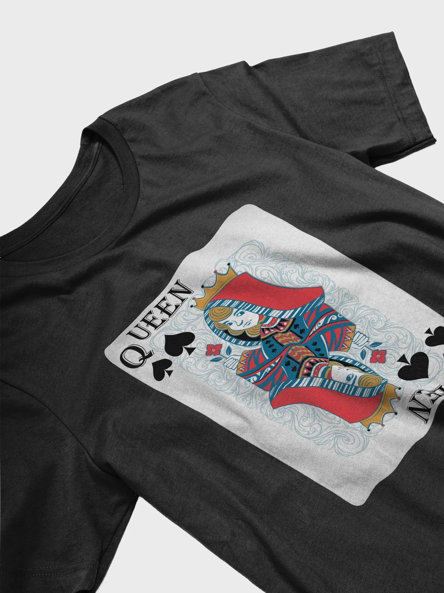 Symmetrical Queen of Spades T-Shirt product image (32)