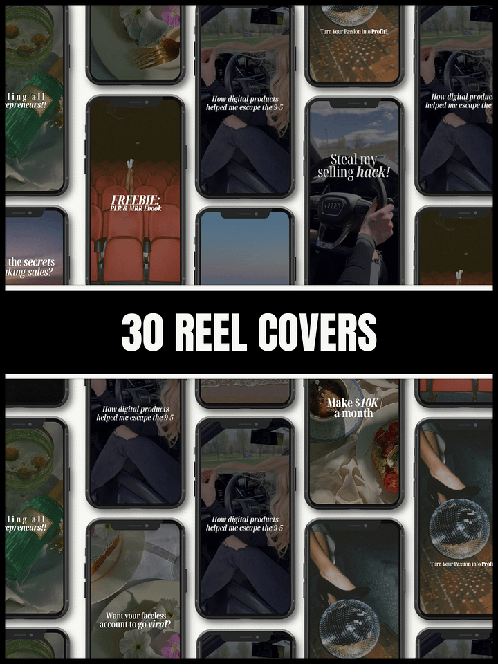 Volume 1 - Instagram Reels, Hooks, Captions & Reel Covers - 30 days product image (2)