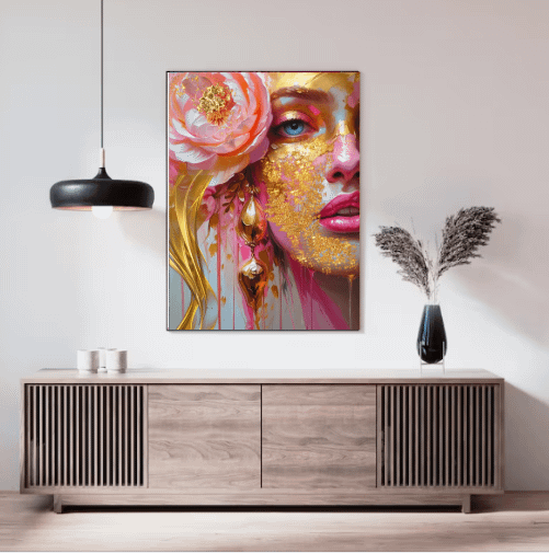 Abstract - Pink & Gold series Wall Art product image (2)