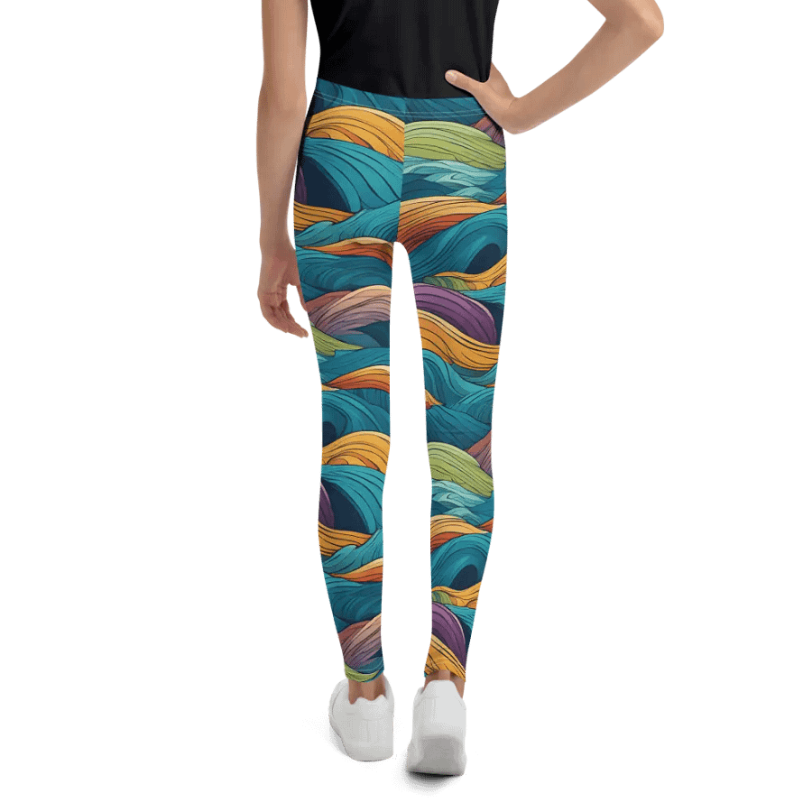 Ripple Rave Youth Leggings product image (12)