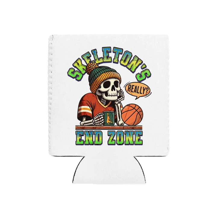 Skeletons End Zone Basketball Chillbone Can Cooler product image (1)