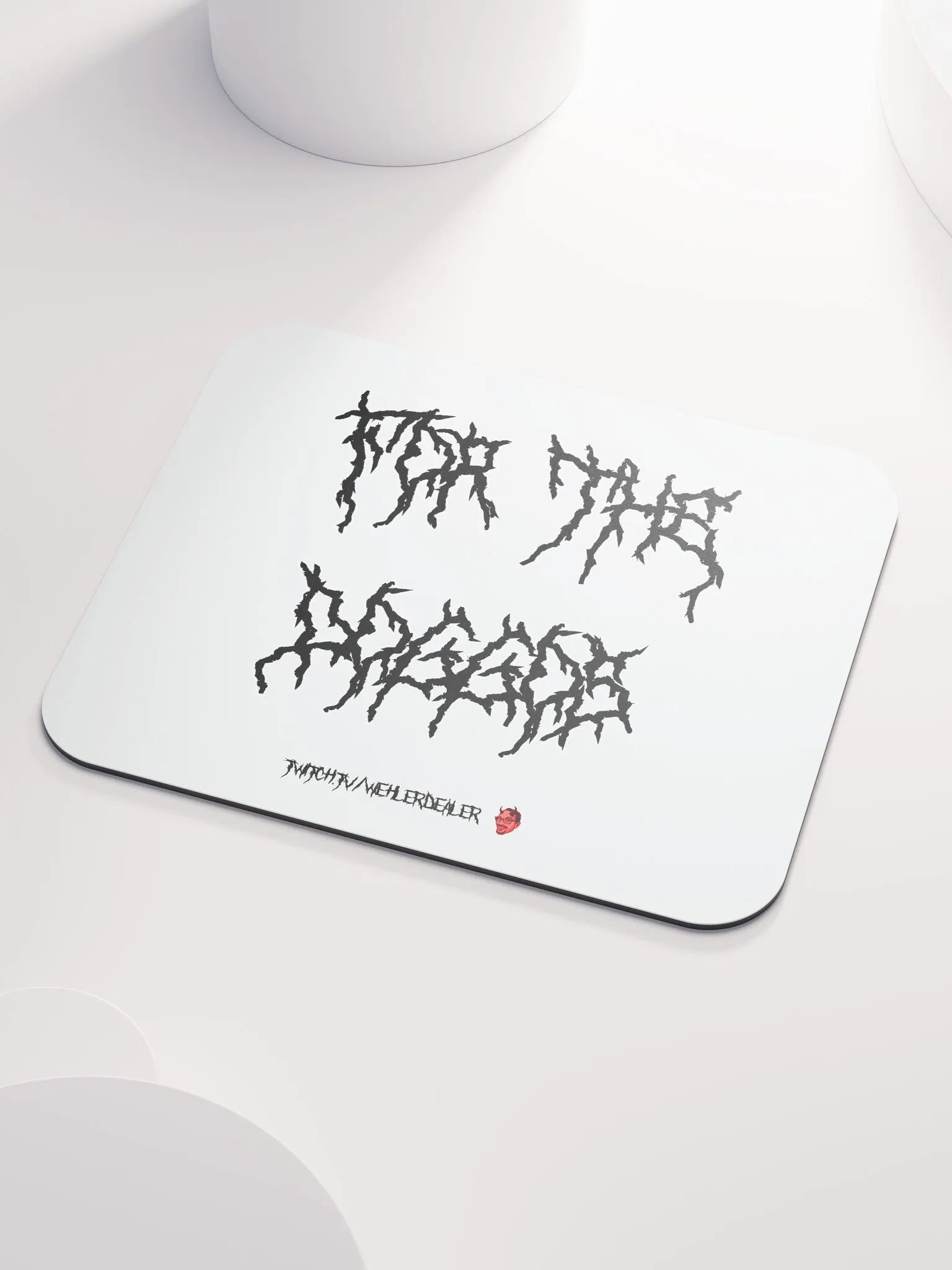 Mousepad - 'For the Doggos' (metal font) product image (3)