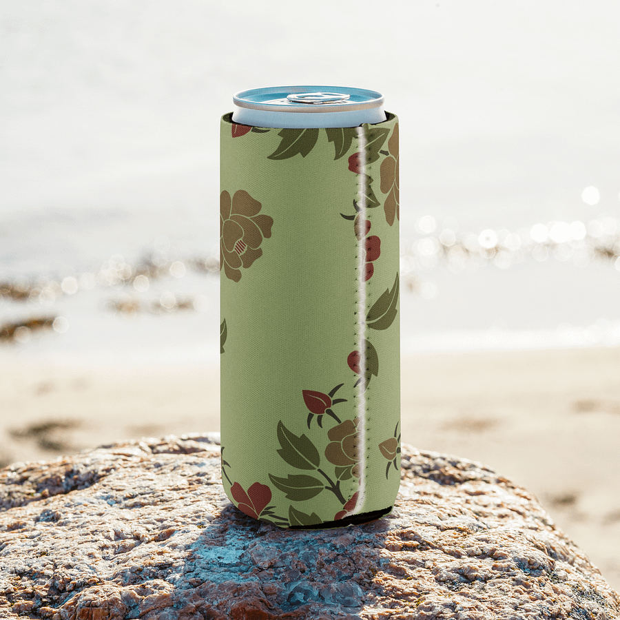 Japanese Floral Can Cooler product image (17)