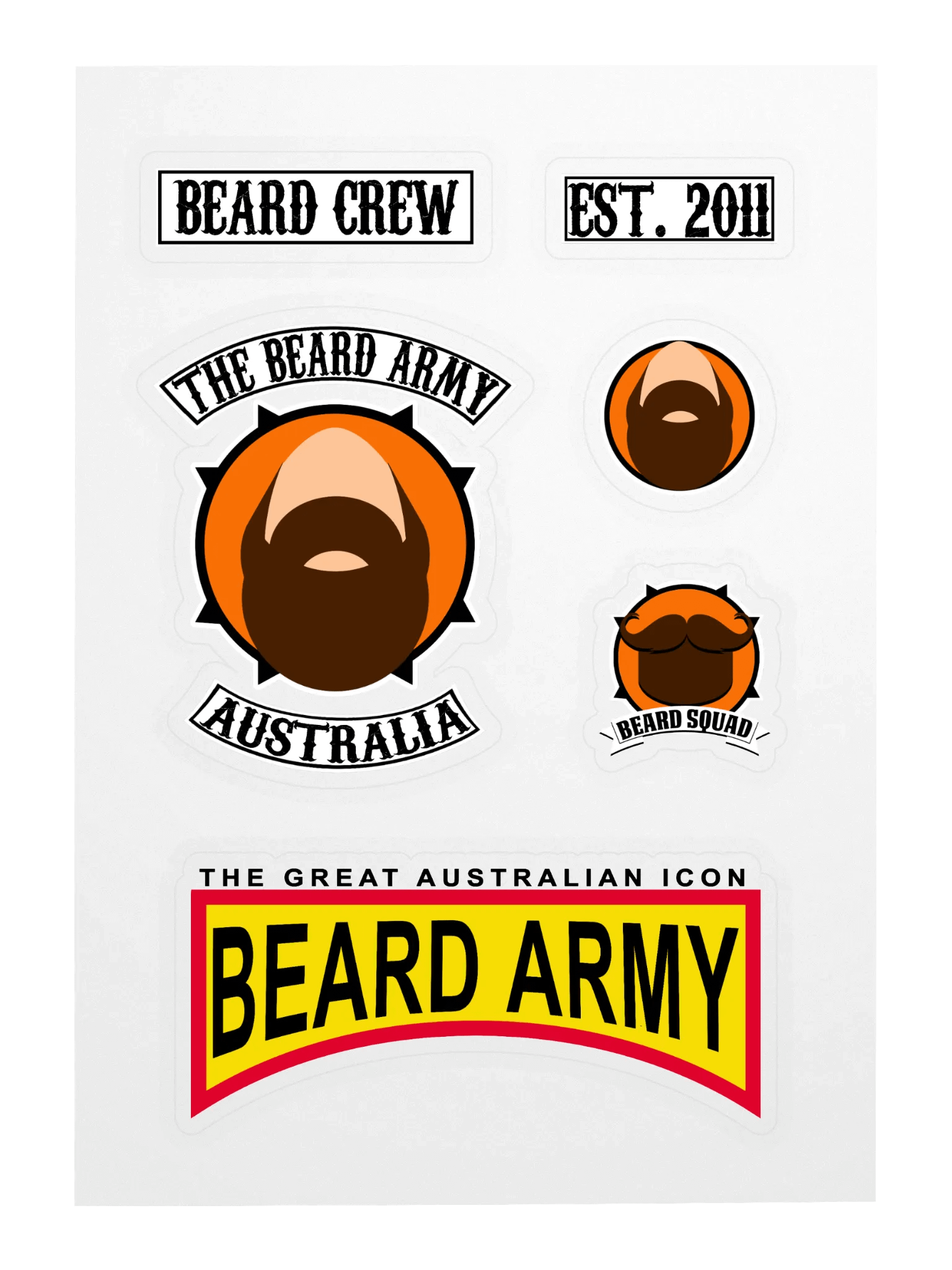 [Sticker Sheet] Beard Army product image (3)