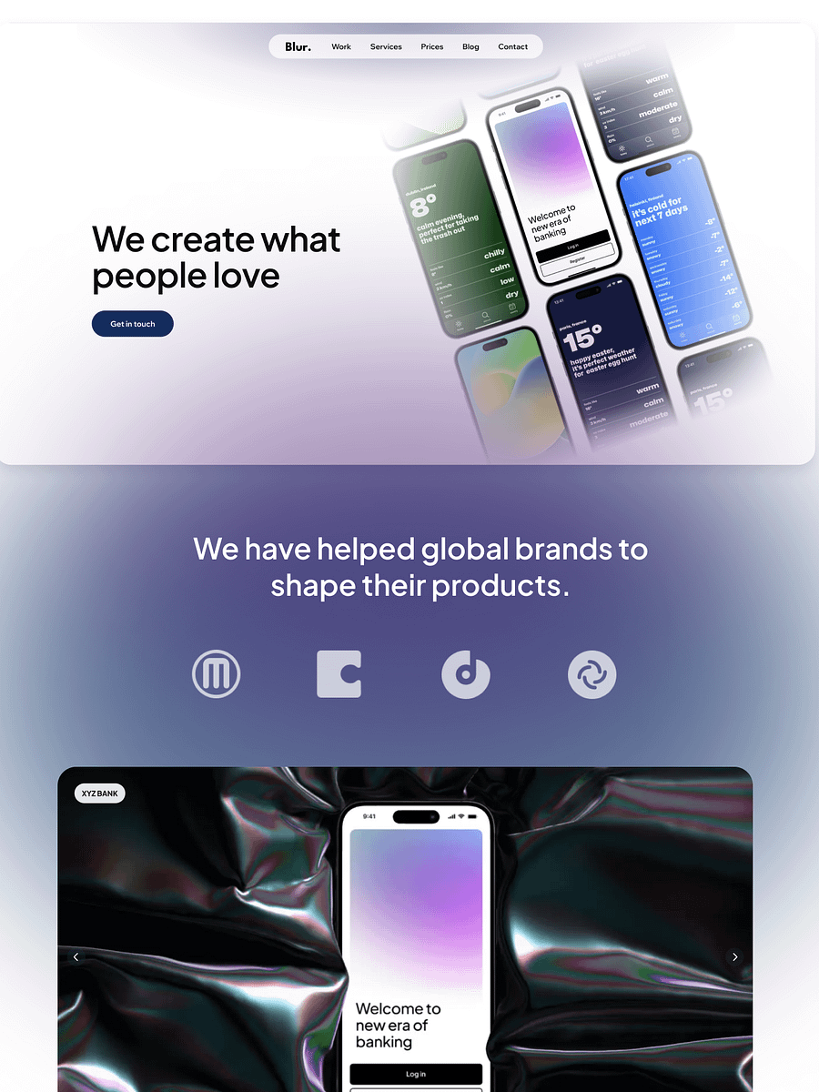 BLUR - Framer Template for Digital Agencies and Portfolios product image (1)