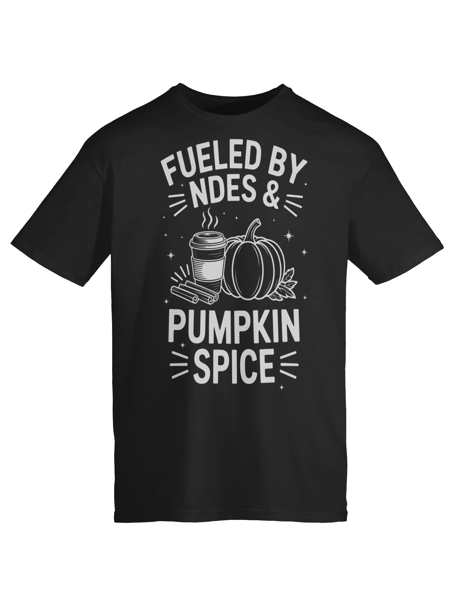 Fueled by NDEs & Pumpkin Spice T-Shirt | Spiritual Apparel | NDE | Awakening product image (7)
