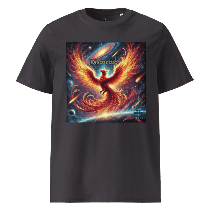 Distorted Album Cover Ribbed Collar T-Shirt - Show your Support with Style - Menswear, Womenswear - 100% Organic Cotton product image (6)