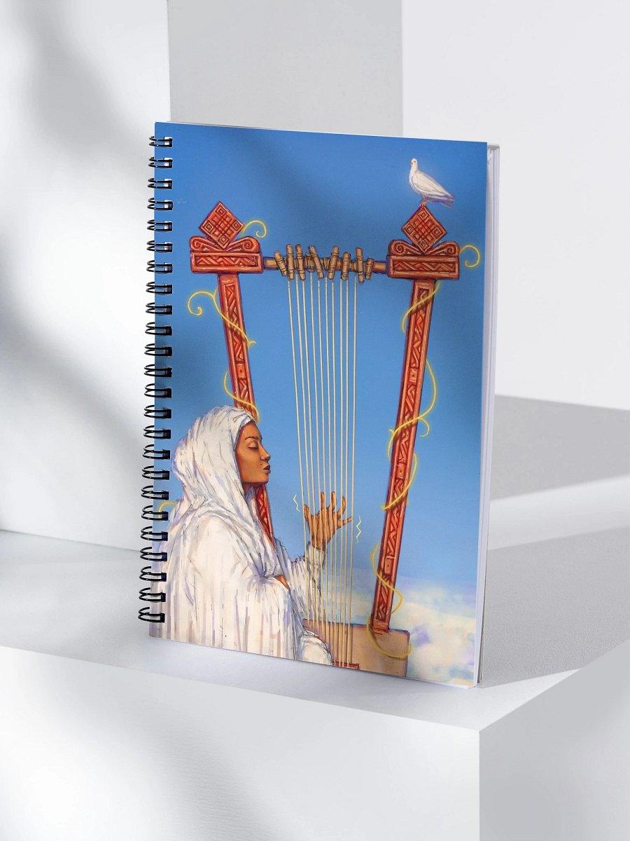 Ethiopian Orthodox Mezmur Debter Spiral Notebook – Ge’ez Amharic Hymn Journal for Church & Prayer Use-Spiral Notebook product image (1)