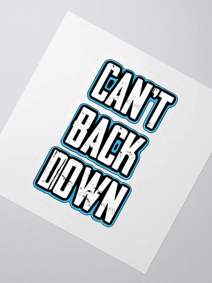 Can't Back Down (TeNN4OUR) Kiss Cut Stickers product image (5)