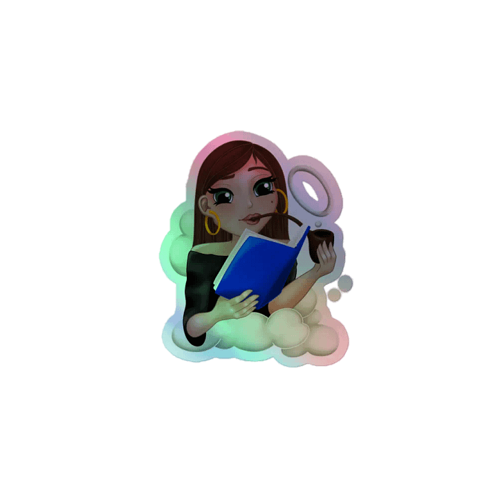 LitUp Emote Sticker - vanilla holographic product image (1)