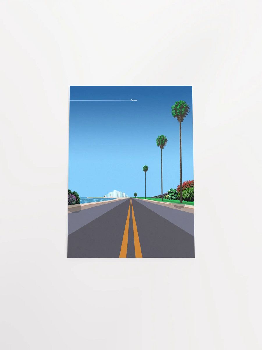 Florida, Miami, USA — City Pop art, retrowave/vaporwave poster, 80s, aesthetic poster, Hiroshi Nagai inspired art, minimalist poster product image (10)