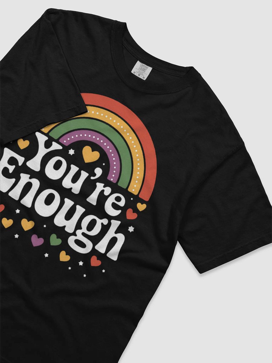You're Enough Retro Rainbow Pride Heavyweight Tee product image (17)