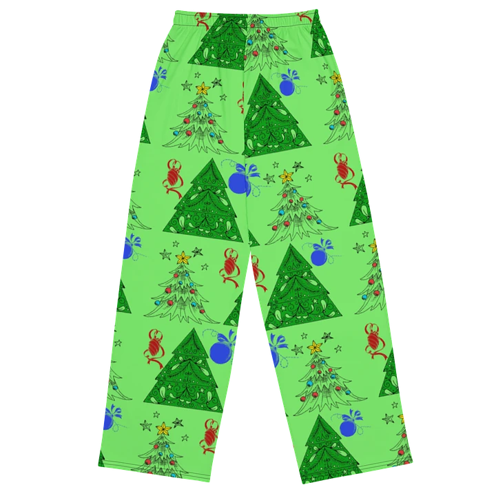 Christmas Trees on Green Wideleg Pants product image (1)