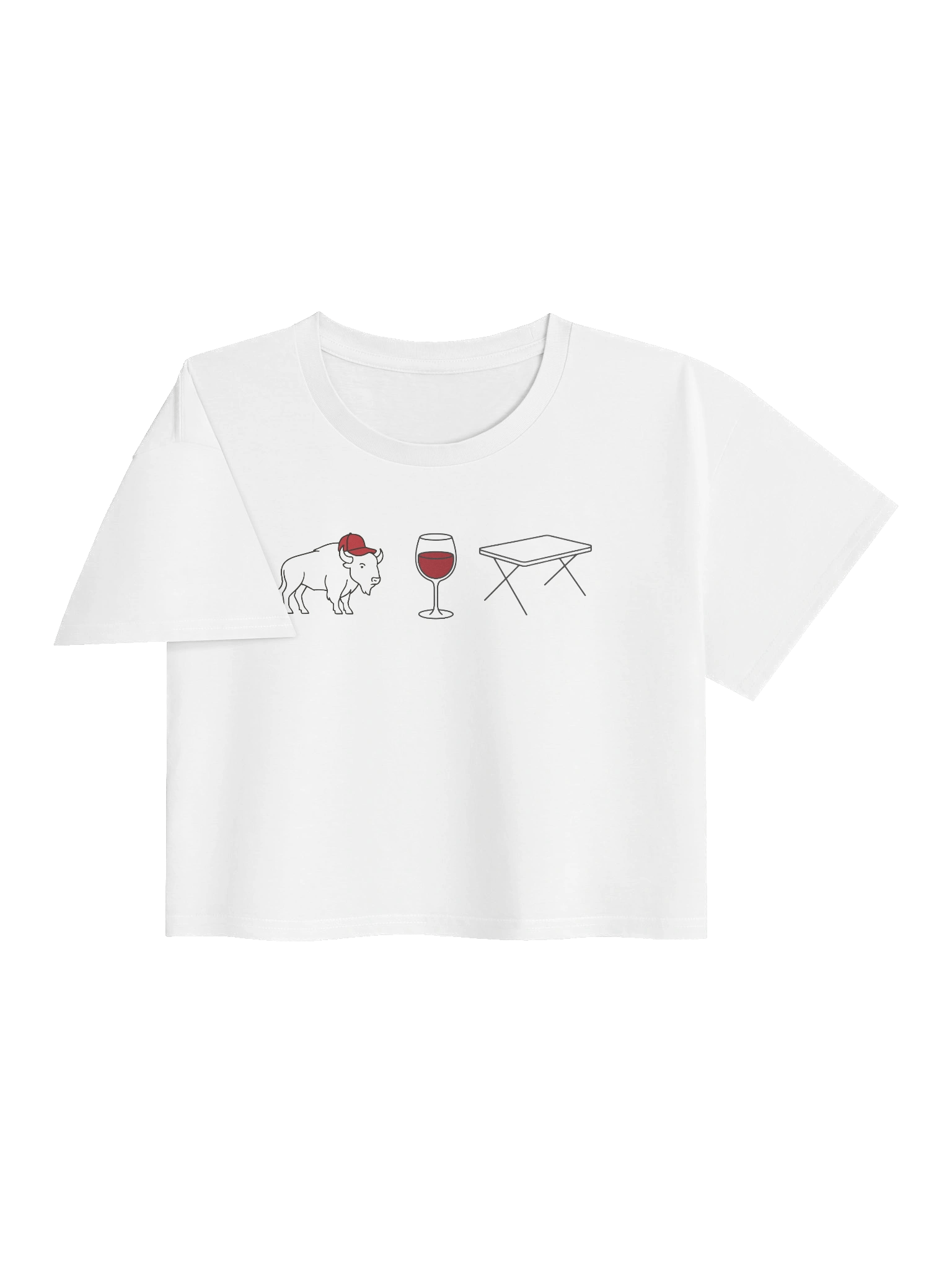 Football & Wine Crop Top product image (3)