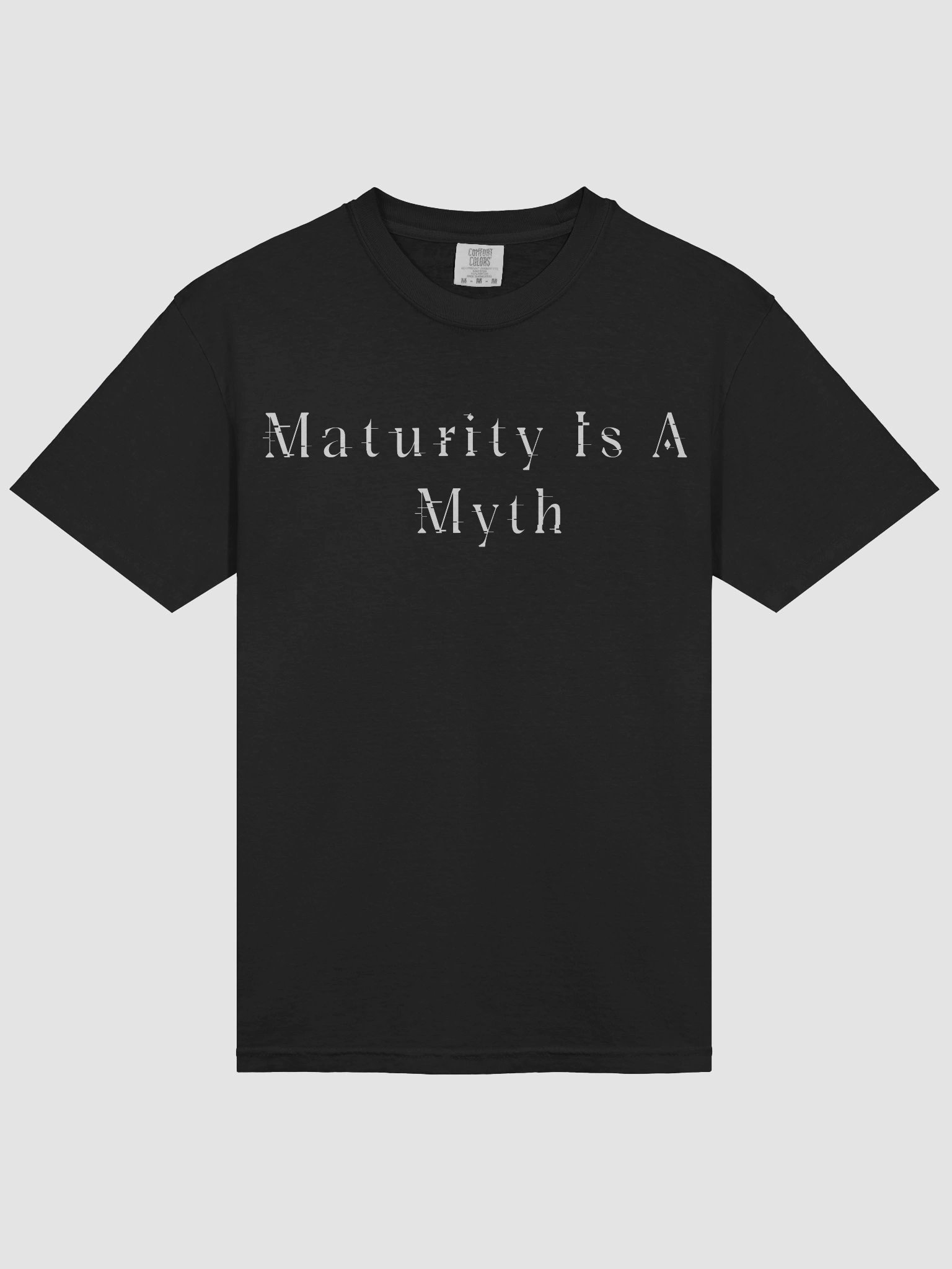 Maturity Is A Myth Black Cursed Tee product image (3)