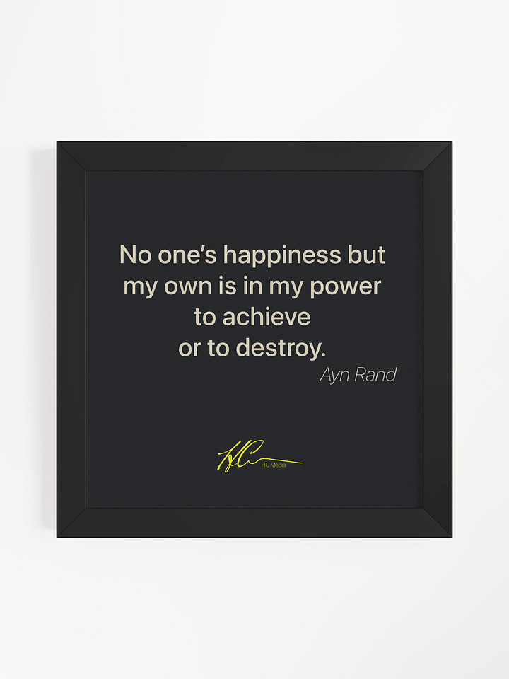 Ayn Rand Q8 - Framed Poster product image (1)