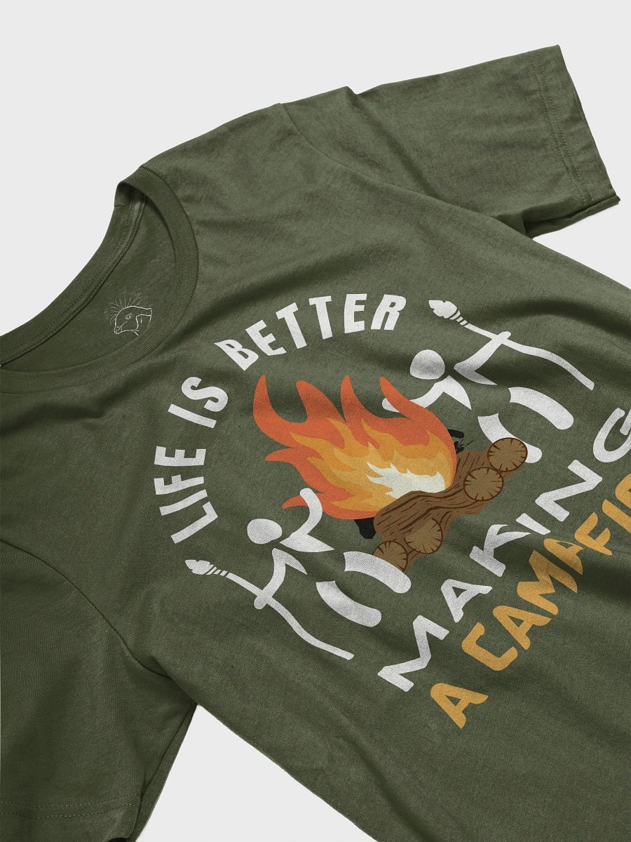 Life Is Better Making A Campfire T-Shirt ( Side -Forest Dark- ) product image (5)