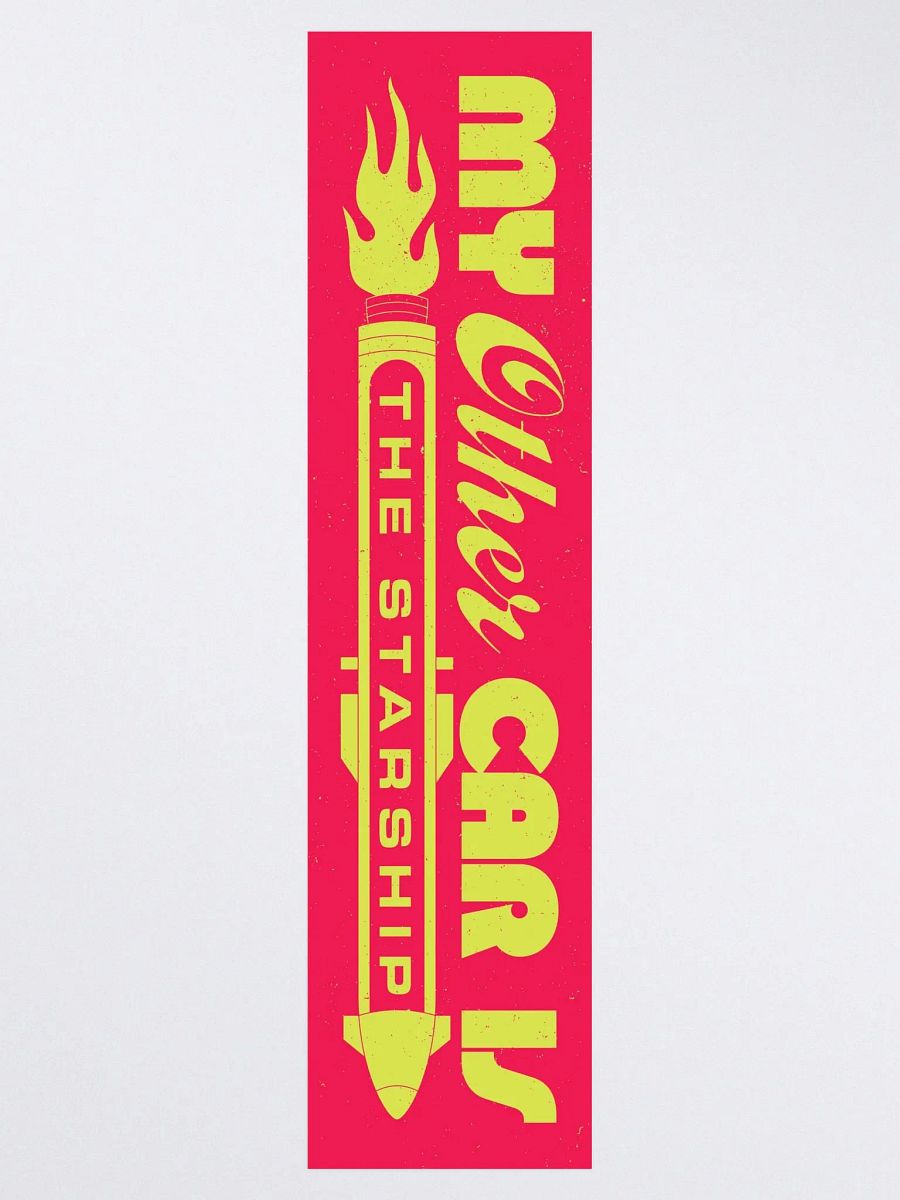 My Other Car is The Starship Kiss Cut Bumper Sticker product image (3)