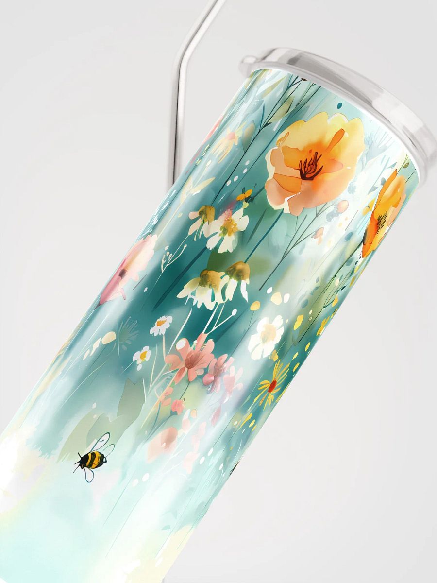 Blossom Breeze Stainless Steel Tumbler, Yellow, Green, Pink, White product image (8)