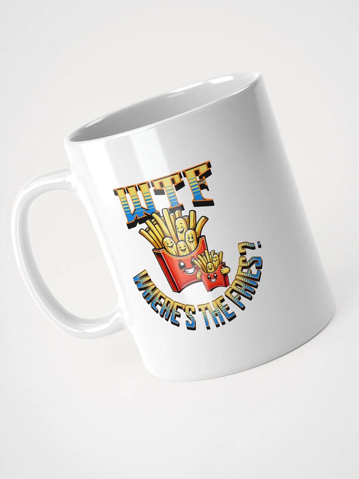 WTF Wheres the Fries Glossy White Mug product image (2)