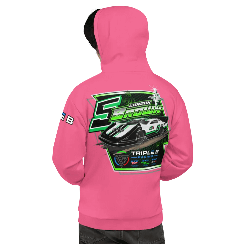 Landon Brown Late Model Hoodie (Pink) product image (4)