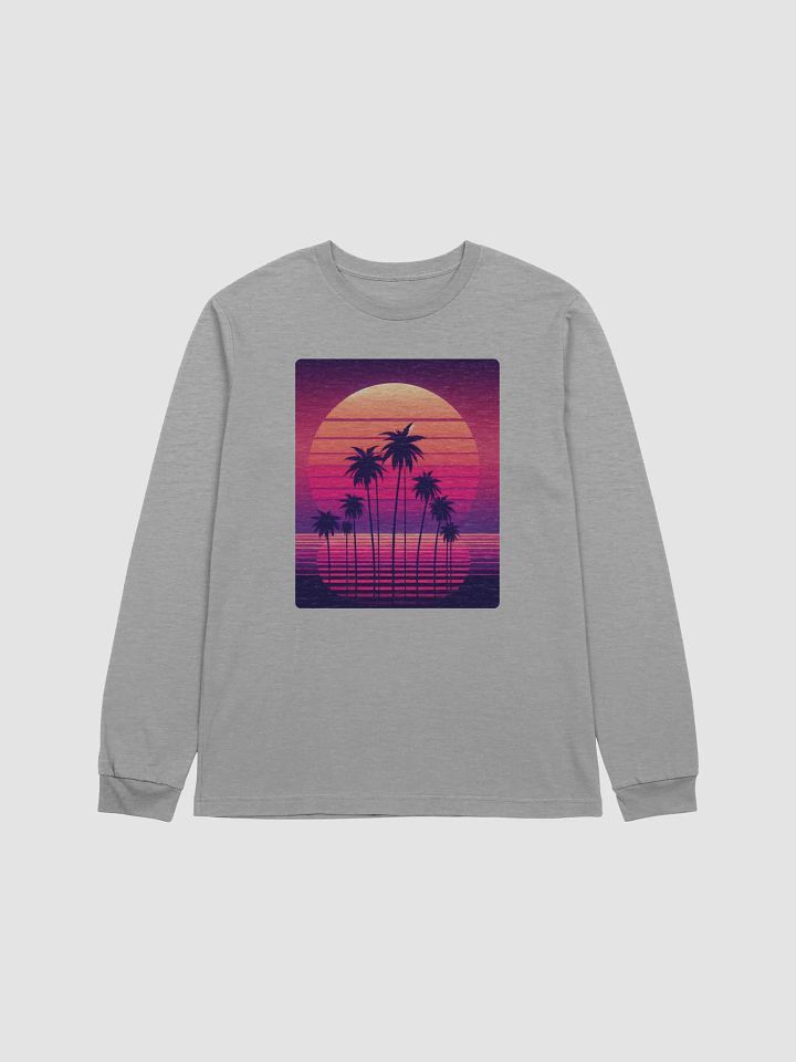 Vaporwave Sunset Long Sleeve Tee product image (45)
