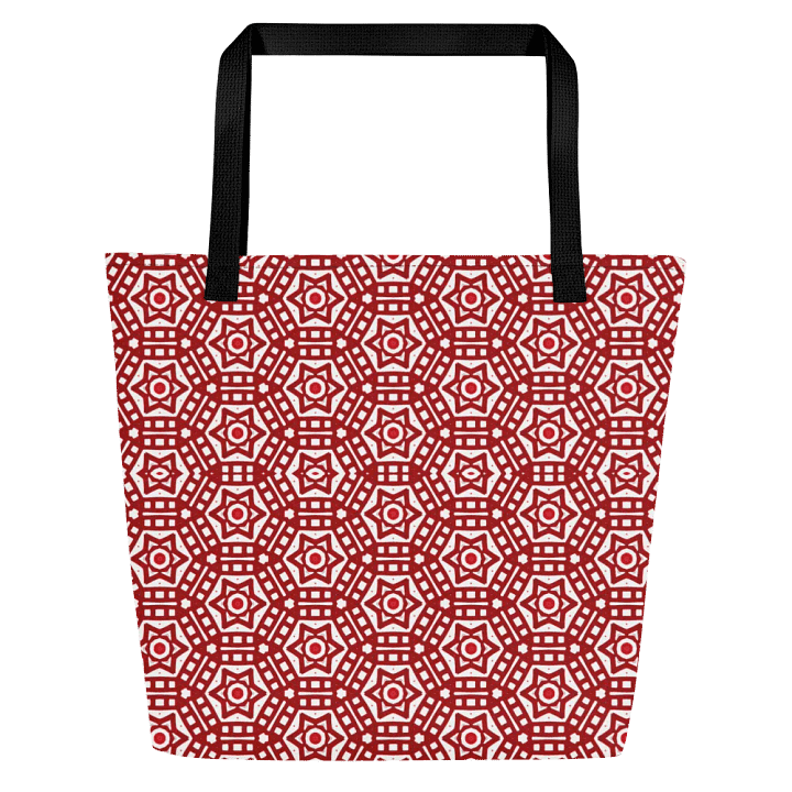 Red and White Tote Bag product image (1)