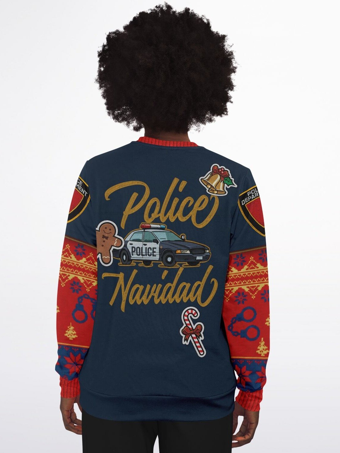 Police Christmas Sweater | Nice List Holiday Sweatshirt | Law Enforcement Christmas Party Outfit | Cop Winter Outfit product image (8)