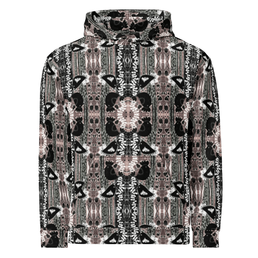 Abstract Floral Birds Unisex All Over Print Pull Over Hoodie product image (4)