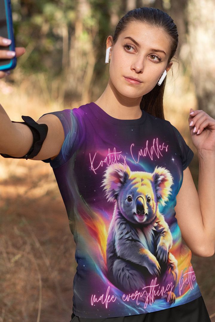 Koality Cuddles Koala Bear All Over Print T-shirt product image (1)