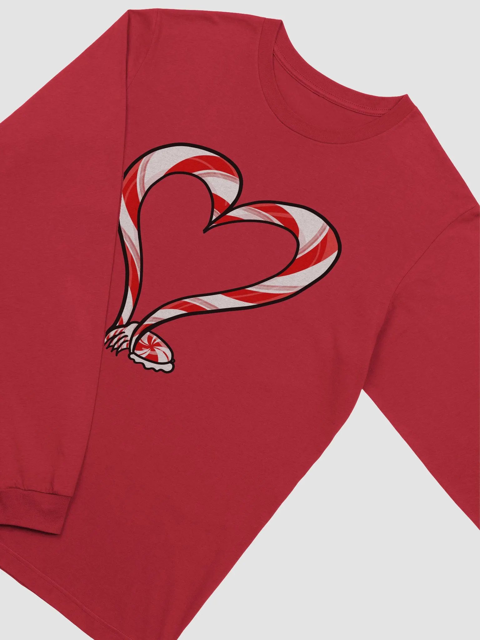 Candycane Heart Tentacle- long sleeve tee product image (53)