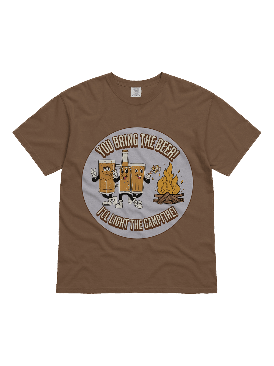 Beer & Campfire With Marshmallow Funny Camping Theme Shirt product image (1)