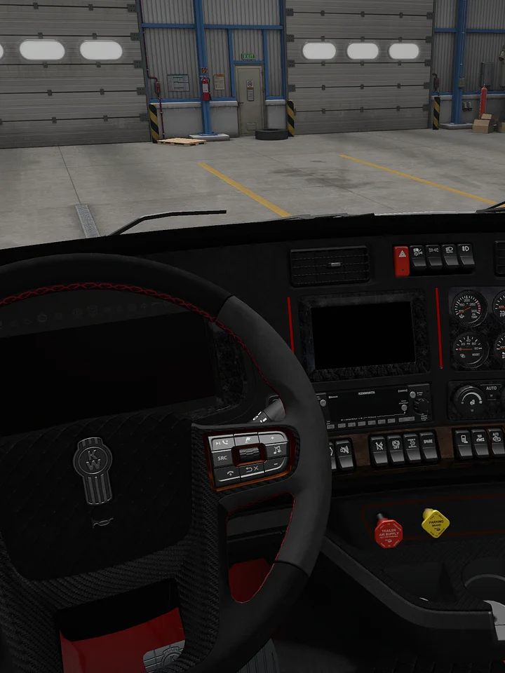 [T680_22-EWI_2] Kenworth T680 2022 SL52 - EnioWorkshop Interior Black v1 product image (1)